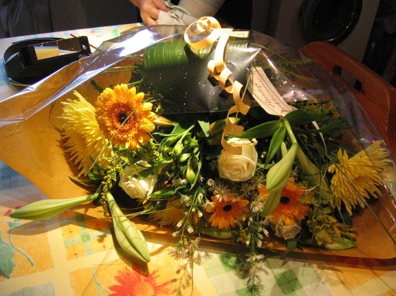 Flowers as they were delivered